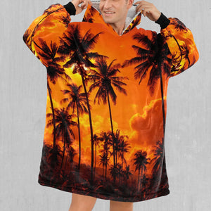 Lush Sunset Blanket Hoodie