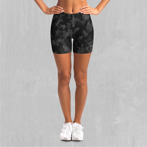 Midnight Camo Yoga Shorts