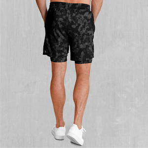 Midnight Camo Men's 2 in 1 Shorts