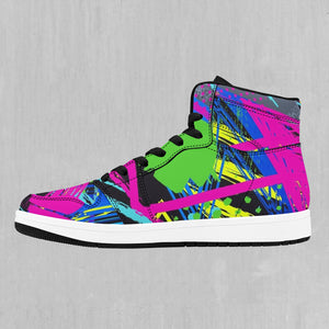 Neon Boulevard High Top Sneakers