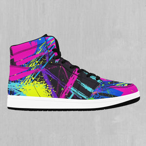 Neon Boulevard High Top Sneakers