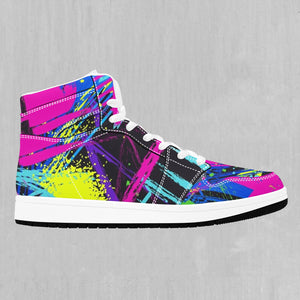 Neon Boulevard High Top Sneakers