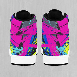 Neon Boulevard High Top Sneakers