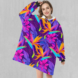 Neon Jungle Blanket Hoodie
