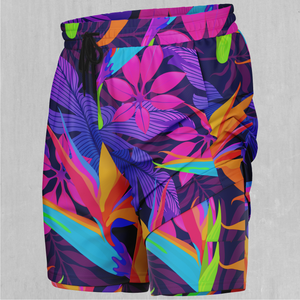 Neon Jungle Men's 2 in 1 Shorts