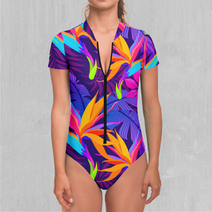 Neon Jungle Short Sleeve Bodysuit