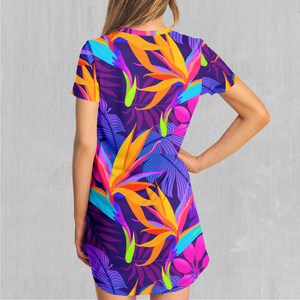 Neon Jungle T-Shirt Dress