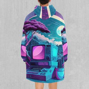 Neon Nexus Blanket Hoodie