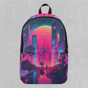 Neon Sunrise Adventure Backpack