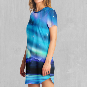 Northern Lights T-Shirt Dress
