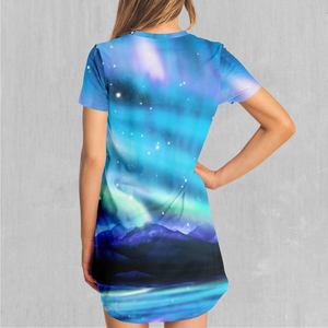 Northern Lights T-Shirt Dress