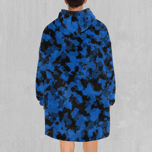 Oceania Blue Camo Blanket Hoodie