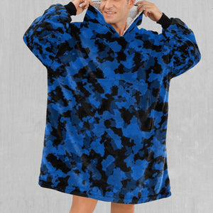 Oceania Blue Camo Blanket Hoodie