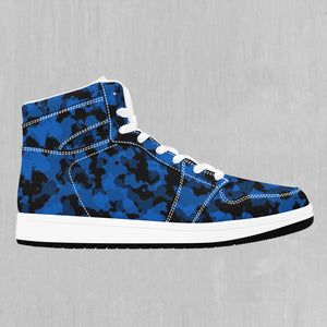 Oceania Blue Camo High Top Sneakers