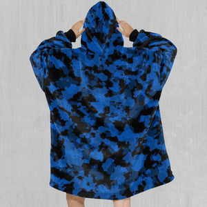 Oceania Blue Camo Blanket Hoodie