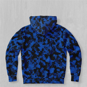 Oceania Blue Camo Hoodie - Azimuth Clothing