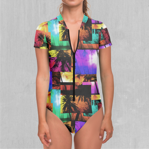 Paradise Collage Short Sleeve Bodysuit