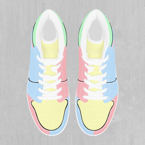 Pastel Color Block High Top Sneakers