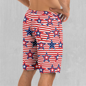 Patriotic Stars Board Shorts