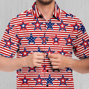 Patriotic Stars Button Down Shirt