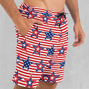 Patriotic Stars Board Shorts