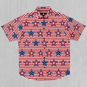 Patriotic Stars Button Down Shirt