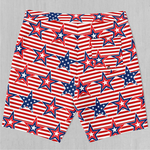 Patriotic Stars Board Shorts