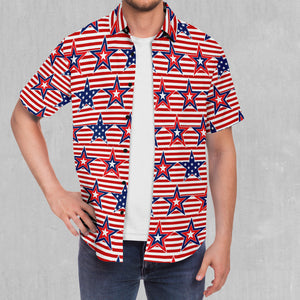 Patriotic Stars Button Down Shirt