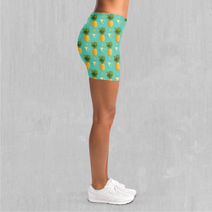 Pineapples Yoga Shorts