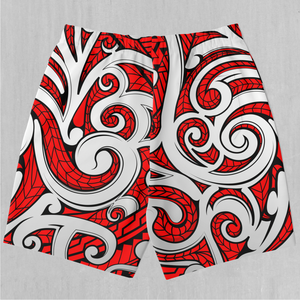 Polynesian Warrior Shorts - Festival Clothing, Rave Outfits, EDM Gear