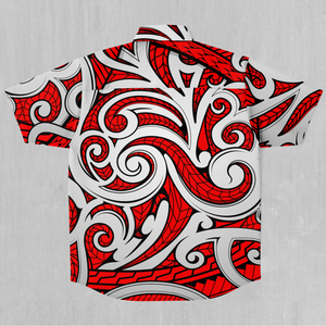 Polynesian Warrior Button Down Shirt
