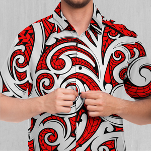Polynesian Warrior Button Down Shirt
