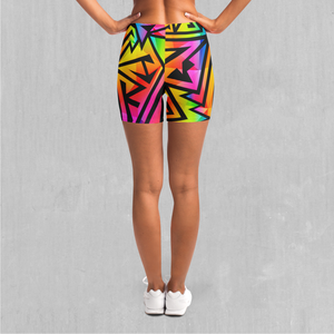 Prismatic Spectrum Yoga Shorts