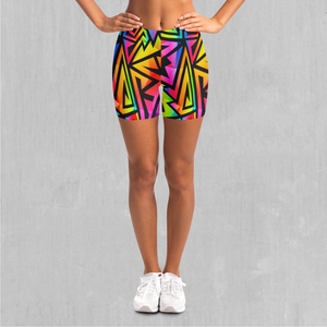 Prismatic Spectrum Yoga Shorts