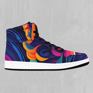 Psychedelic Vortex High Top Sneakers