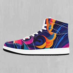 Psychedelic Vortex High Top Sneakers