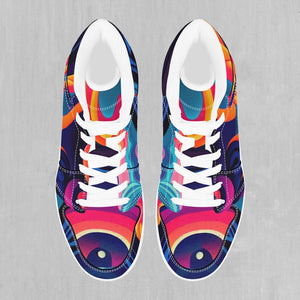 Psychedelic Vortex High Top Sneakers