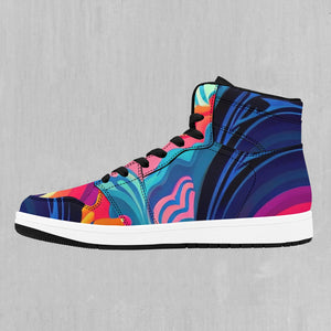 Psychedelic Vortex High Top Sneakers