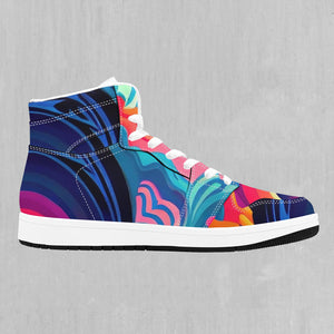Psychedelic Vortex High Top Sneakers