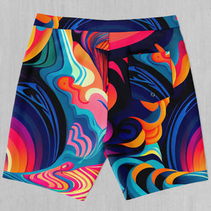 Psychedelic Vortex Board Shorts