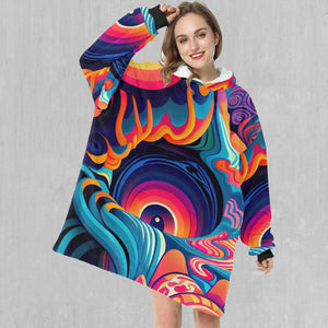 Psychedelic Vortex Blanket Hoodie
