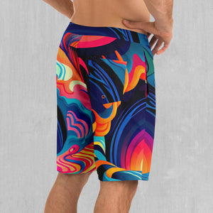 Psychedelic Vortex Board Shorts