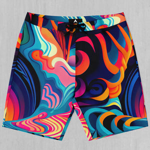 Psychedelic Vortex Board Shorts