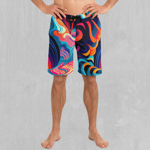 Psychedelic Vortex Board Shorts