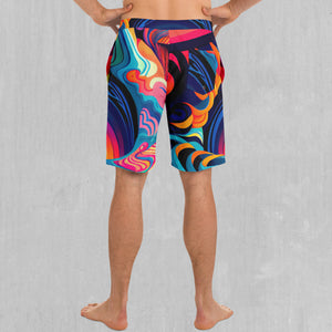 Psychedelic Vortex Board Shorts