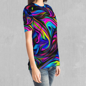 Psychedelic Waves Tee - Azimuth Clothing