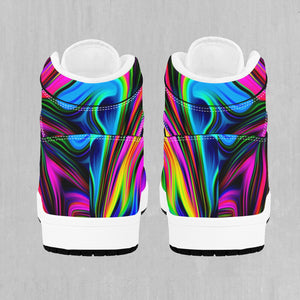 Psychedelic Waves High Top Sneakers