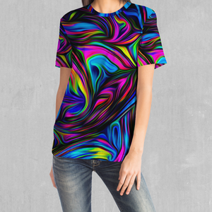 Psychedelic Waves Tee - Azimuth Clothing