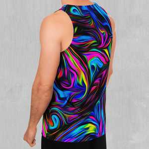 Psychedelic Waves Men's Tank Top - Azimuth Clothing