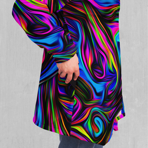 Psychedelic Waves Cloak - Azimuth Clothing